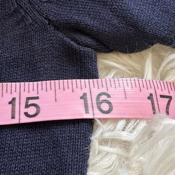 Tommy Hilfiger 100% Pima Cotton Argyle Blu and Pink V-Neck Sweater Sz XS NWT - Picture 8 of 11